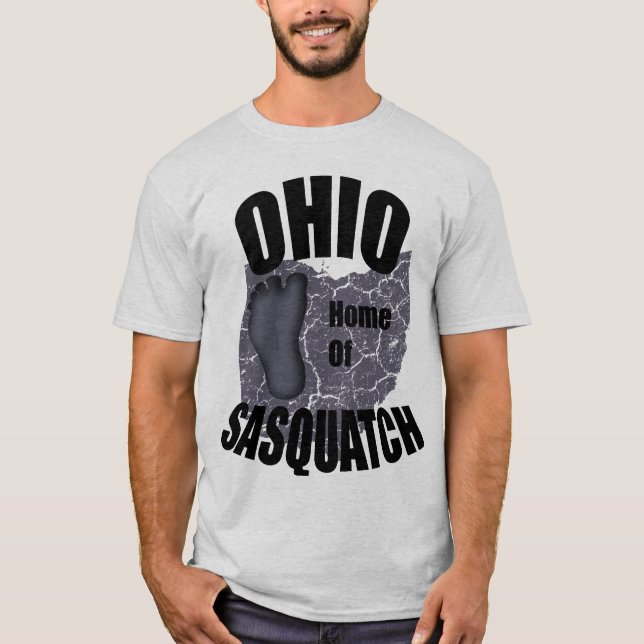 Ohio Home of SasquatchT-shirt T-Shirt (Front)