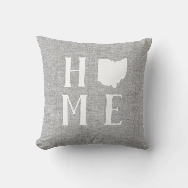 Ohio Home State Throw Pillow Zazzle