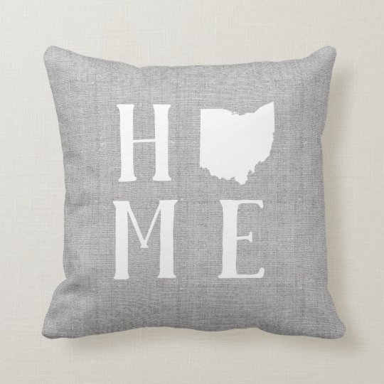 Ohio Home State Throw Pillow
