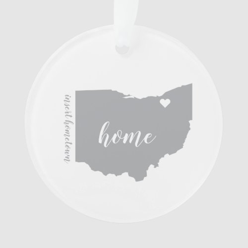 Ohio Hometown Personalized Ornament