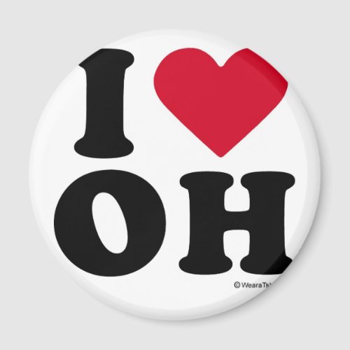 OHIO _ I LOVE OH I LOVE OHIO  MAGNET