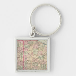 Ohio, Indiana 2 Keychain
