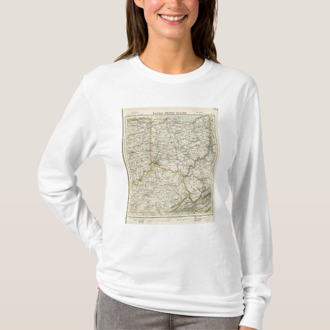 Ohio, Indiana, Kentucky, West Virginia T-Shirt (Front)