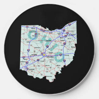 Ohio Interstate Map Wireless Charger