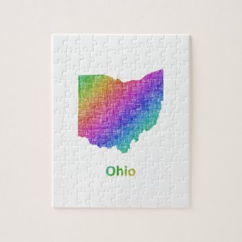 Ohio Jigsaw Puzzle by ZYDDesign at Zazzle