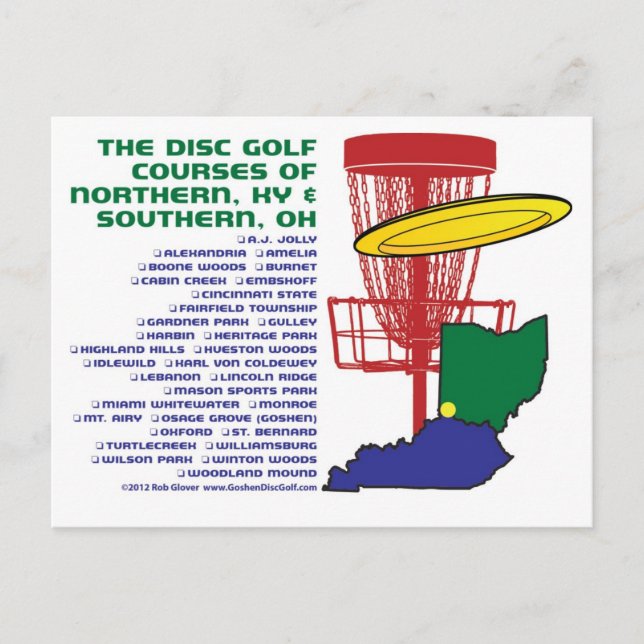 Ohio Kentucky Disc Golf Postcard (Front)