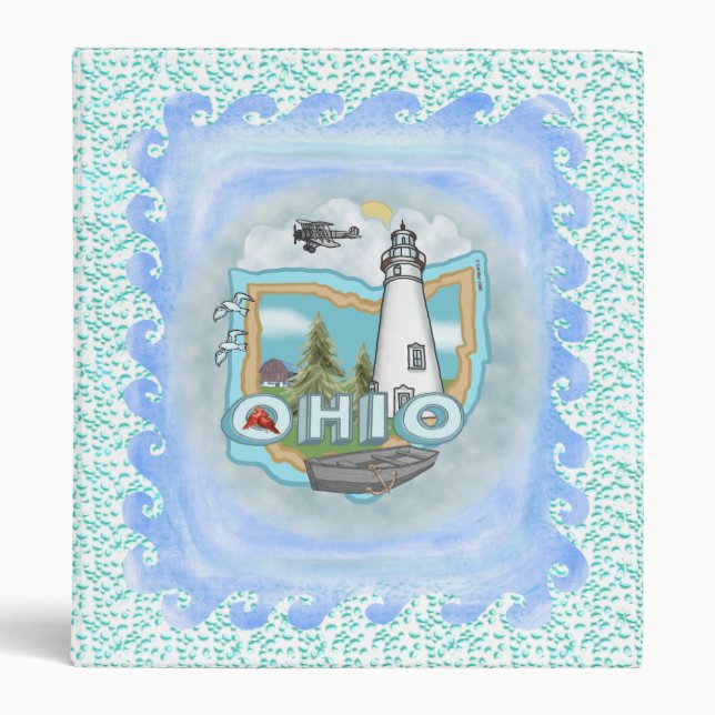 Ohio Lighthouse 3 Ring Binder (Front)
