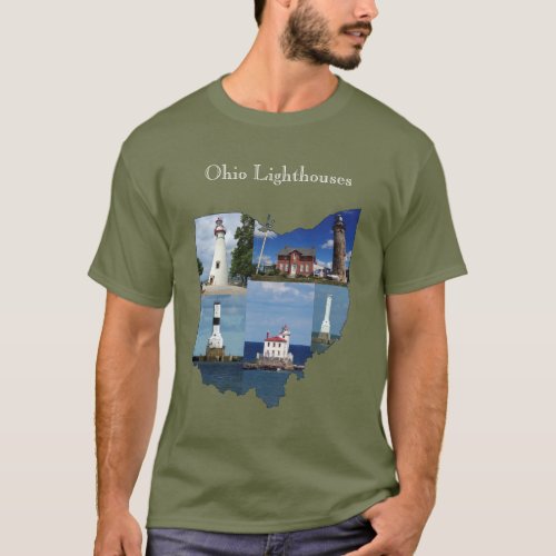 Ohio Lighthouse shirt white lettering