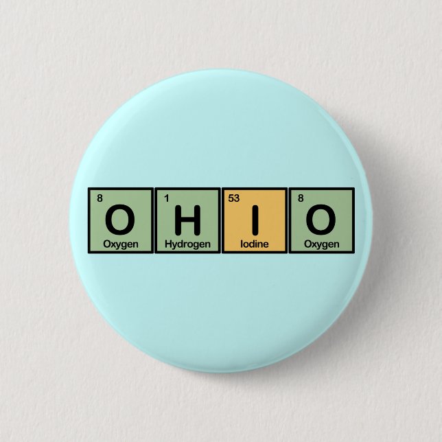 Ohio made of Elements Button (Front)