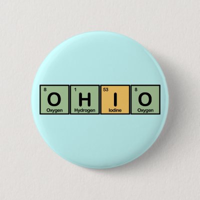 Ohio made of Elements Button