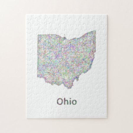 Ohio Map Jigsaw Puzzle