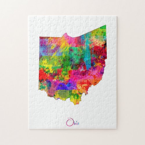 Ohio Map Jigsaw Puzzle