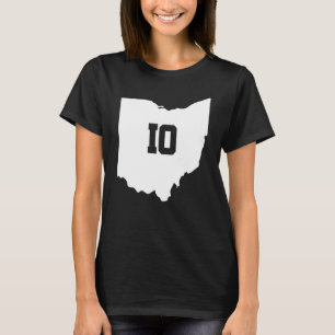 Ohio Map Matching Couple America State Wedding Tol T-Shirt