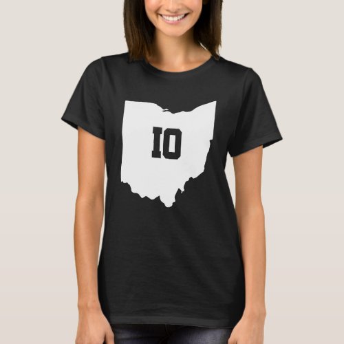 Ohio Map Matching Couple America State Wedding Tol T_Shirt