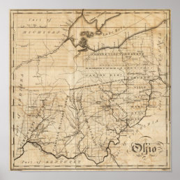 Ohio Map Poster