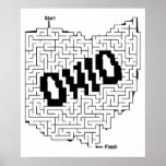 Ohio Maze Puzzle Poster
