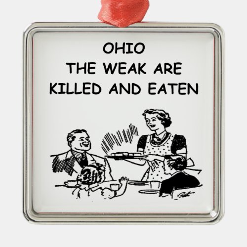 OHIO METAL ORNAMENT