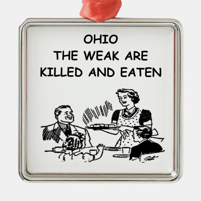 OHIO METAL ORNAMENT (Front)