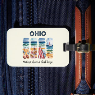 Ohio - Midwest Shores & Thrill Breeze Luggage Tag