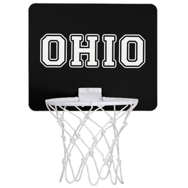 Ohio Mini Basketball Hoop (Front)