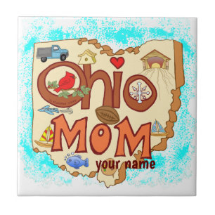 Ohio Mom Ceramic Tile