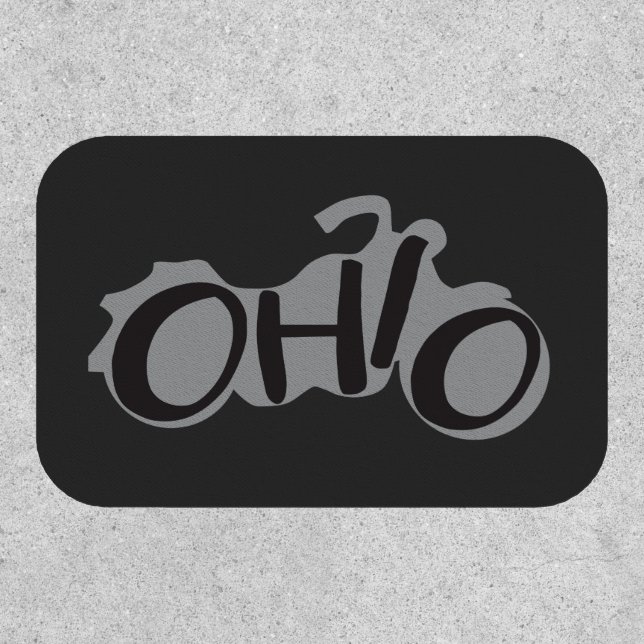 Ohio Motorcycle biker design Patch (Front)
