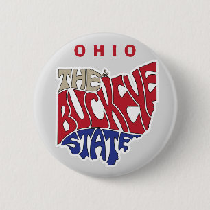 Ohio Nickname Word Art  Button
