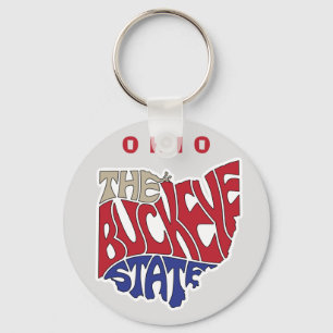 Ohio Nickname Word Art   Keychain