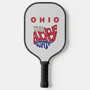 Ohio Nickname Word Art  Pickleball Paddle