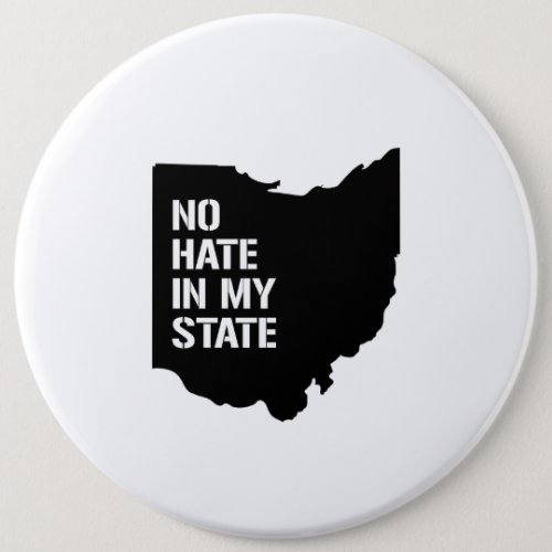 Ohio No Hate In My State Pinback Button
