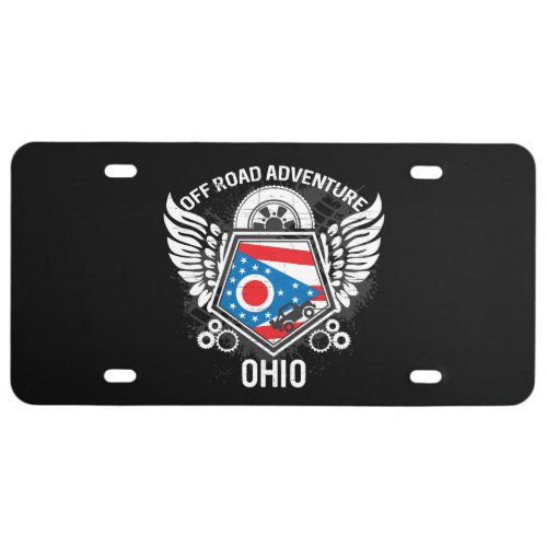 Ohio Off Road Adventure 4x4 Trails Mudding License Plate
