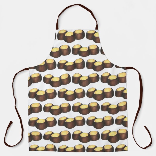 Ohio OH Peanut Butter Buckeye Buck Eye Nut Candy Apron (Front)