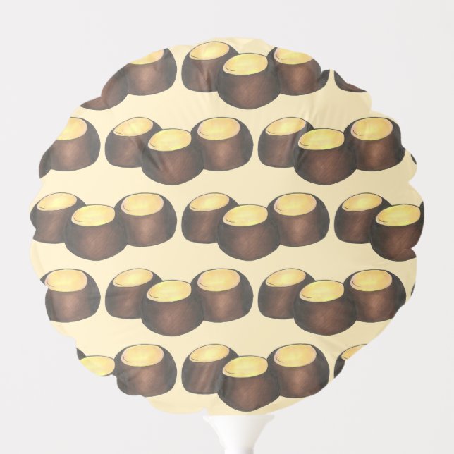 Ohio OH Peanut Butter Buckeye Buck Eye Nut Candy Balloon (Front)