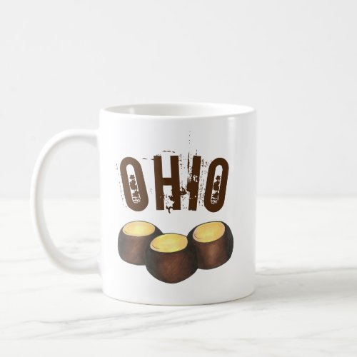 Ohio OH Peanut Butter Buckeye Buck Eye Nut Candy Coffee Mug