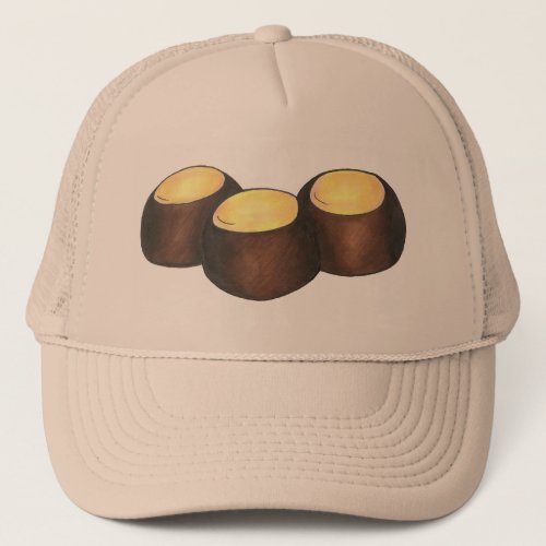 Ohio OH Peanut Butter Buckeye Buck Eye Nut Candy Trucker Hat