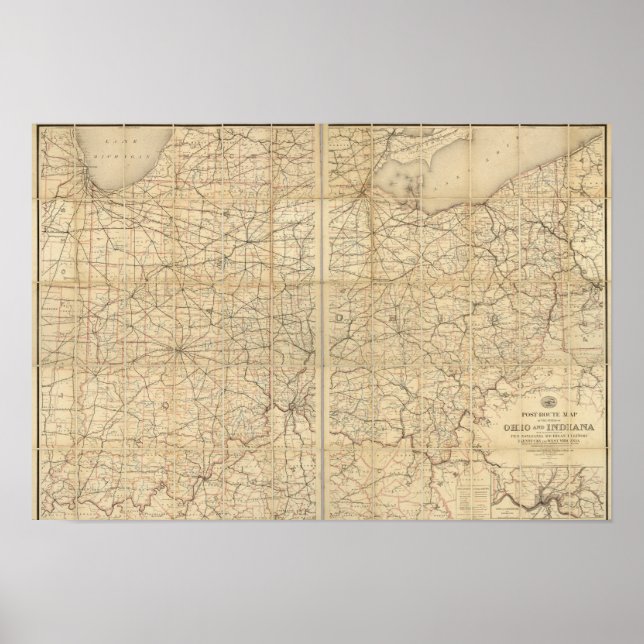 Ohio Postal Route Poster (Front)