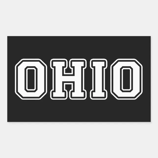 Ohio Rectangular Sticker | Zazzle