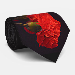 Ohio Red Carnation Neck Tie