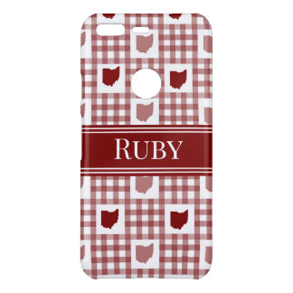 Ohio Red Gingham Uncommon Google Pixel Case