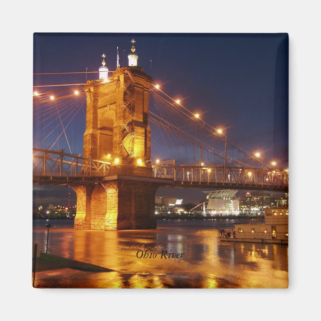 Ohio River Suspension Bridge Magnet (Front)
