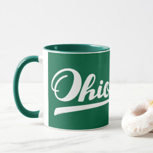Ohio Script Green Souvenir Mug