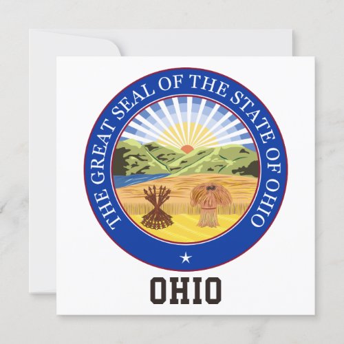 Ohio Seal Invitation