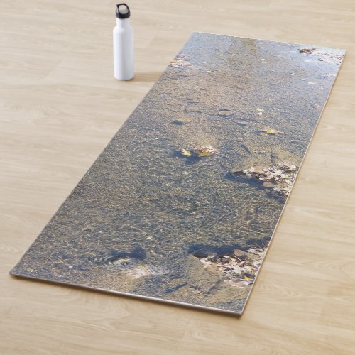 Ohio Shallow Creek in the Fall Nature Photography Yoga Mat