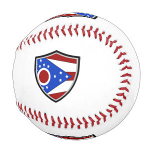 Ohio shield flag baseball