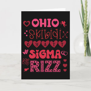 Ohio Skibidi Gyatt Sigma Rizz Valentines Day Meme Card