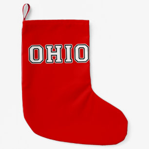 Ohio Small Christmas Stocking