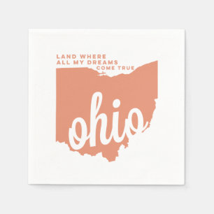 ohio song lyrics peach paper napkins