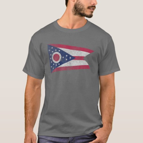 Ohio Souvenir State Flag Travel Home Pride Roots G T_Shirt