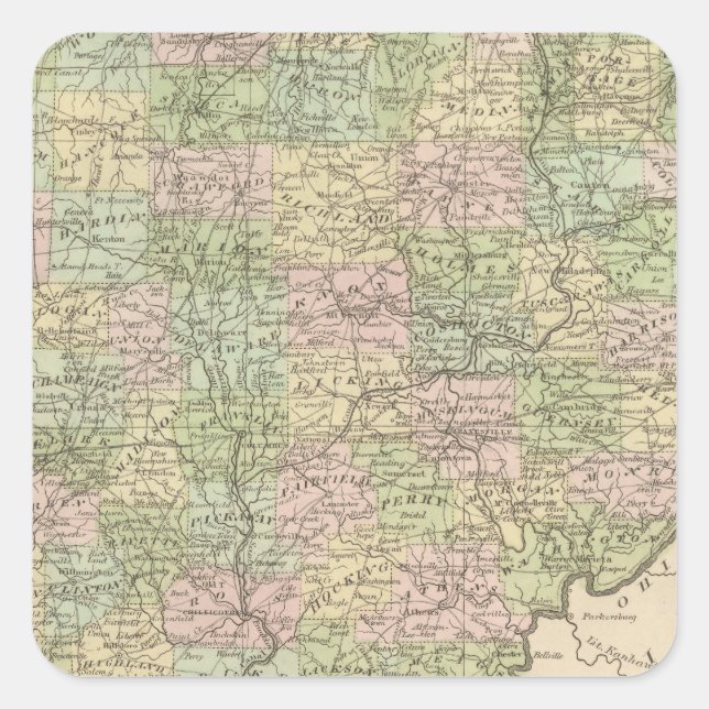 Ohio Square Sticker (Front)