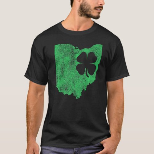 Ohio  St Patrick S Day Shamrock C  Irish Paddy S T_Shirt